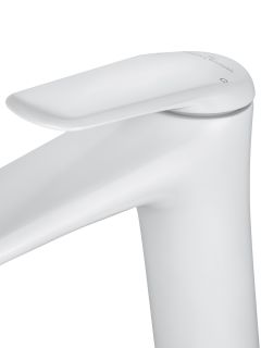 Смеситель для раковины Wonzon & Woghand Elbe WW-A41222-MW белый матовый